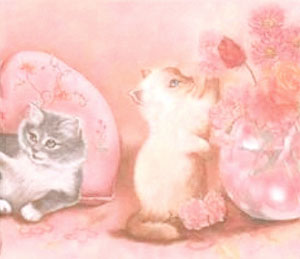 Warner Kid 6141 Pink Kitten Wallpaper? | ThriftyFun