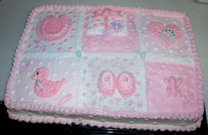 Pretty In Pink Shower Cake