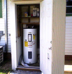 Water Heater Shed