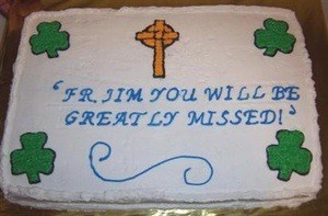 Farewell Party Cake for Irish Priest