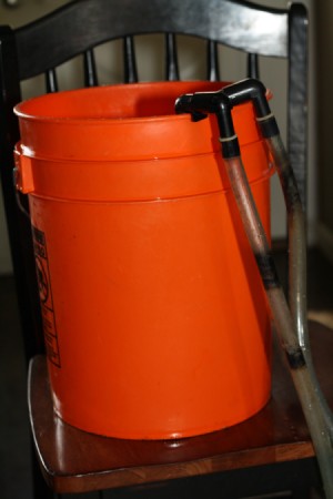 Vortex filter tubes in 5 gallon bucket