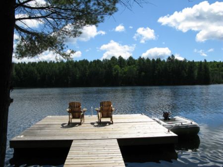 photo of the lake in Bancroft