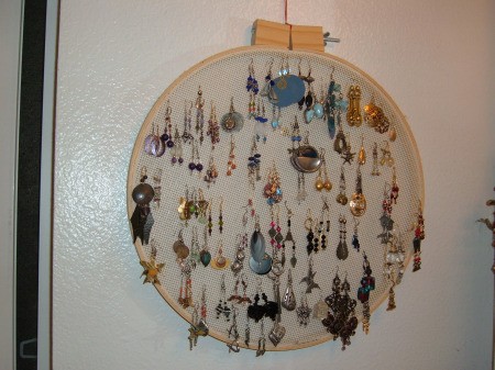 Photo of an earring holder