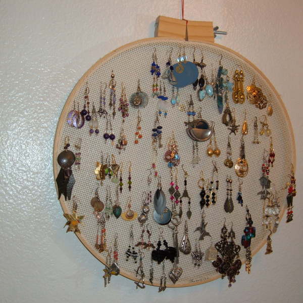 Needlepoint Canvas Earring Holder ThriftyFun