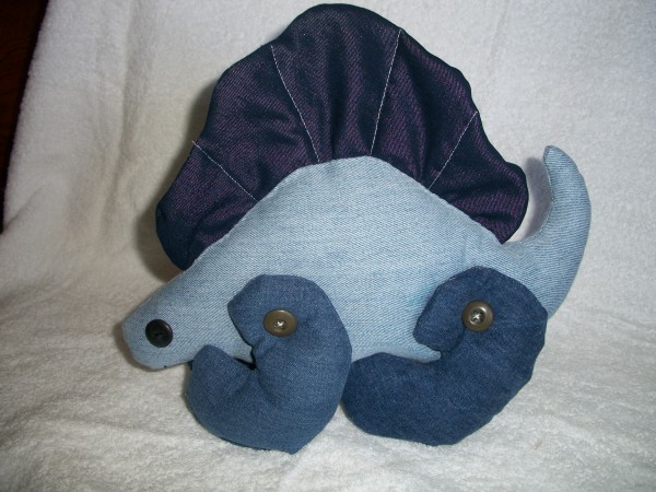 Photo of a Denim Dimetrodon Toy