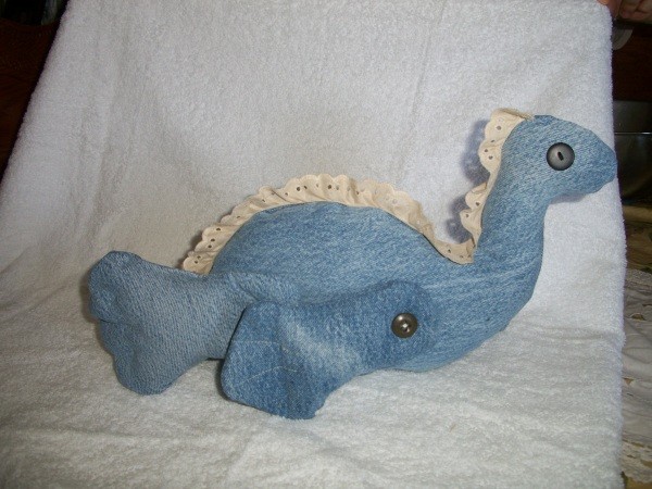 Photo of a Denim Elasmosaurus Toy