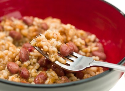 photo of beans and rice