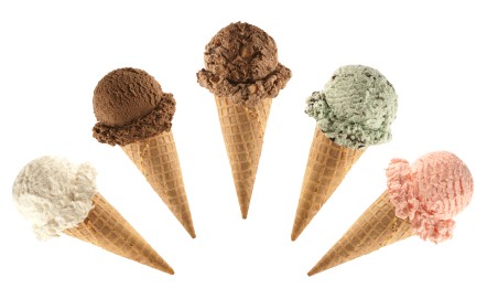 pictures of sugar cones with ice cream