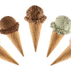pictures of sugar cones with ice cream