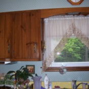 Photo of Curtains and coutertop samples