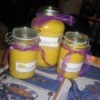 Jars of homemade lemon curd.