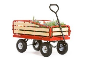 4 wheeled garden cart