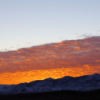 A beautiful mountain sunset in Nevada.