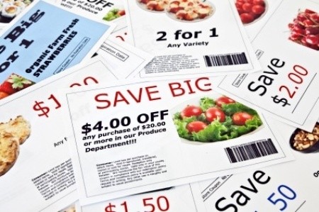 Pile of coupons