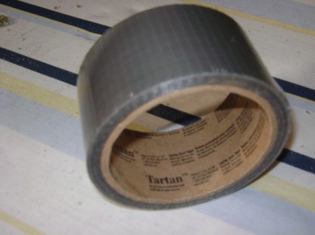 A roll of duct tape to capture insects.