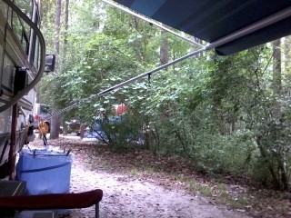 A view from the campsites at Croft State Park.