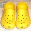 Clean Yellow Croc Shoes