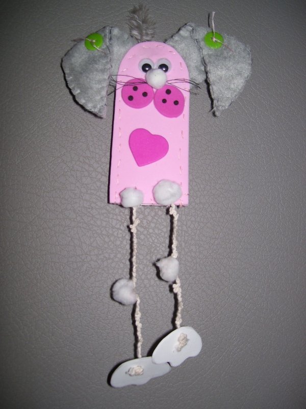 pink bunny magnet