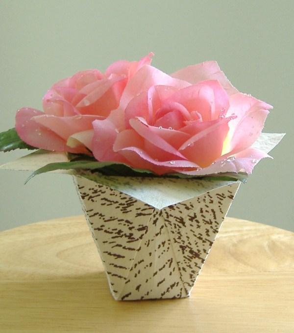 Folded Paper Flower Box Final