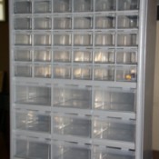 Peg Board Drawers for Organizing Legos