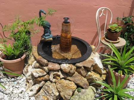 Small patio fountain