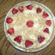 Completed strawberry pie