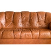 photo of brown leather couch