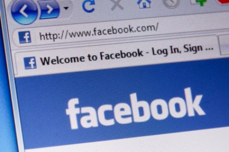 Protecting Your Privacy on Facebook, Facebook login page a computer.