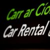 Saving Money on Car Rentals, Neon Car Rental Sign
