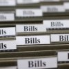 Folders labled Bills