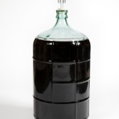 Homemade Wine in Glass Carboy