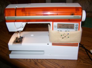 sewing machine on a table