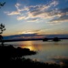 Sunset Over Graham Lake in Ellsworth Maine