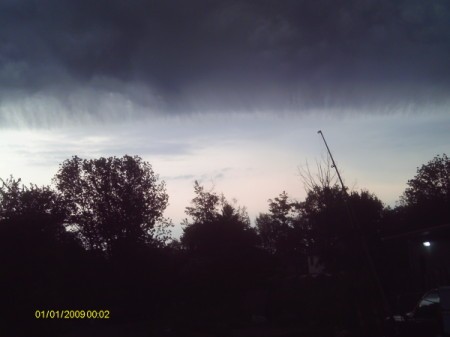 Dark Storm Clouds Replacing Bright Sky