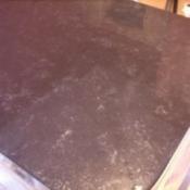 Painted laminate countertop.