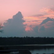 Crimson Sky Sunset at Potash Lake, Ontario, Canada