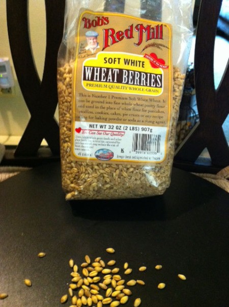 Bag of Bob's Red Mill wheat berries.