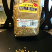 Bag of Bob's Red Mill wheat berries.