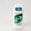 Photo of a stick of Sure deodorant.