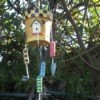 Painted Planter Windchime Hanging in Tree