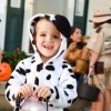 Child in Dalmation costume trick or treating.