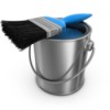 Paint Brush and Paint Bucket