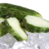 Cucumbers on ice.