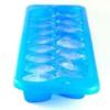 Blue plastic ice cube tray.