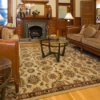 Decorating with Area Rugs, Cleaning a Wool Area Rug, Wool area rug on a living room floor.
