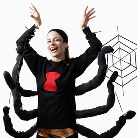 Woman in Black Widow Spider Costume
