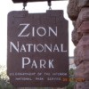Park Sign for Zion National Park