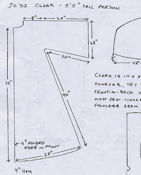 jedi costume pattern