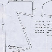 Drawing of Jedi Cloak Pattern