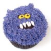 Purple monster cupcake.